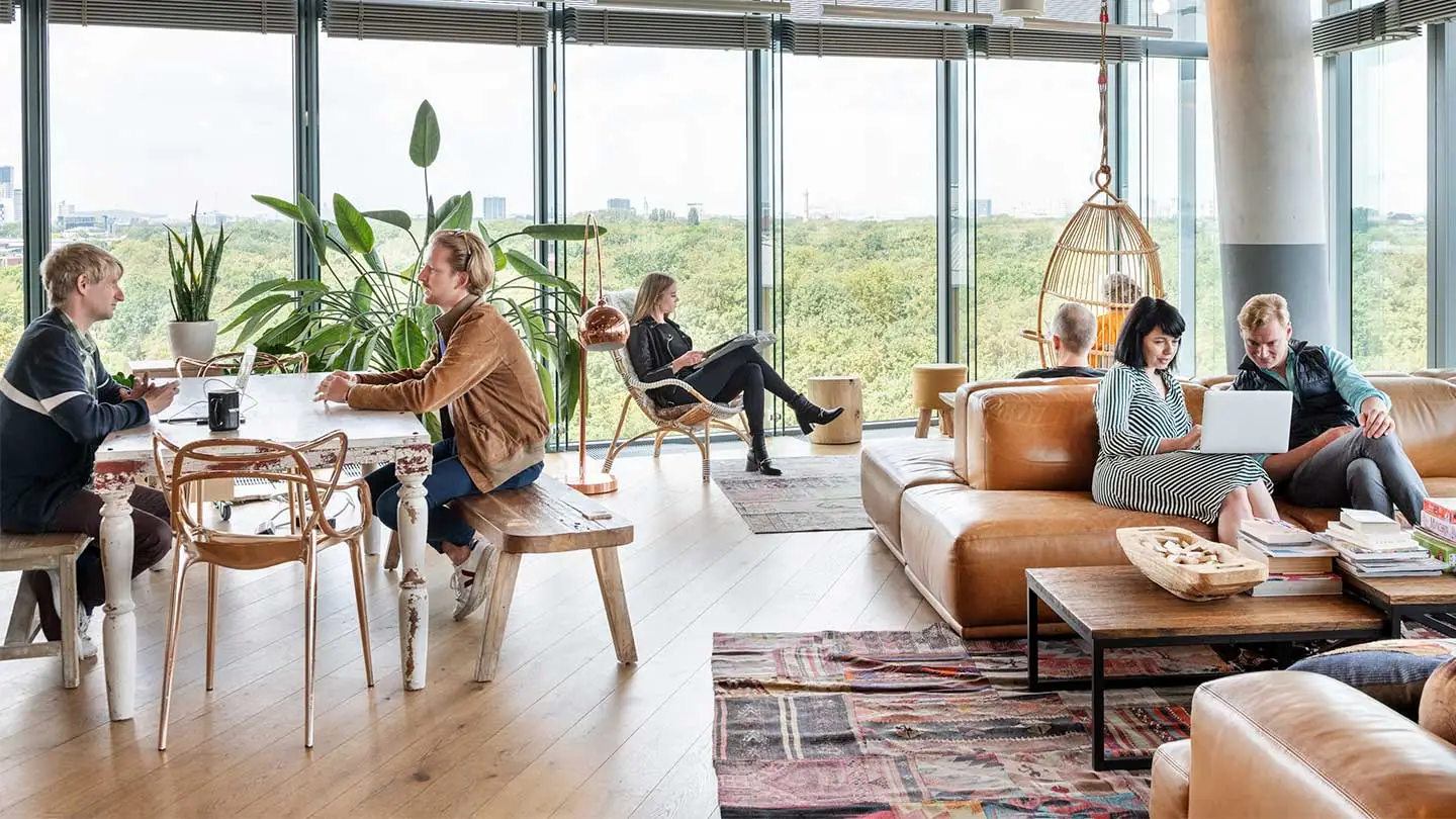 Modern coworking office space